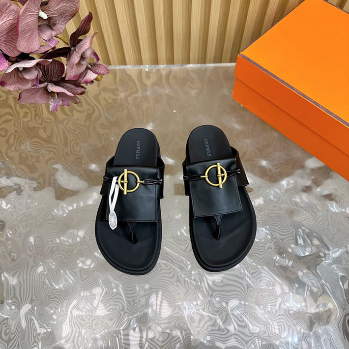 HERMES Joyce sandal エルメス ジョイス サンダル メンズシューズ ブラック 2521145 エルメス風 サンダル メンズ - 画像 (8)