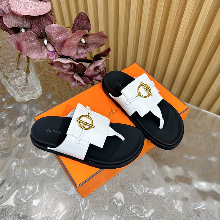 HERMES Joyce sandal エルメス ジョイス サンダル レディースシューズ ブラック/ホワイト 2521147 エルメス サンダル 厚底 - 画像 (9)