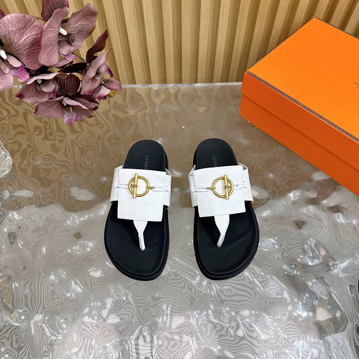 HERMES Joyce sandal エルメス ジョイス サンダル レディースシューズ ブラック/ホワイト 2521147 エルメス サンダル 厚底 - 画像 (8)