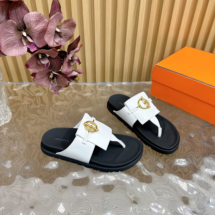 HERMES Joyce sandal エルメス ジョイス サンダル レディースシューズ ブラック/ホワイト 2521147 エルメス サンダル 厚底 - 画像 (3)