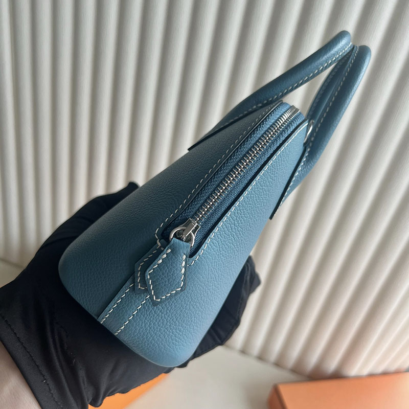 エルメス バッグ アウトレット HERMES ボリード1923 ミニ ニューブルージーン エバーカラー シルバー金具 2521237 ボリード1923 ミニ 定価 - 画像 (9)