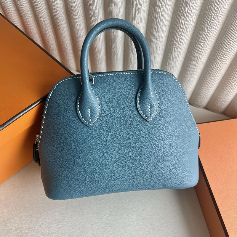 エルメス バッグ アウトレット HERMES ボリード1923 ミニ ニューブルージーン エバーカラー シルバー金具 2521237 ボリード1923 ミニ 定価 - 画像 (8)
