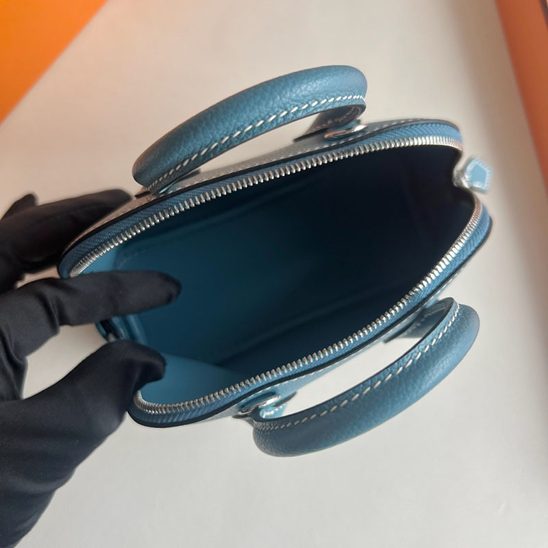 エルメス バッグ アウトレット HERMES ボリード1923 ミニ ニューブルージーン エバーカラー シルバー金具 2521237 ボリード1923 ミニ 定価 - 画像 (6)