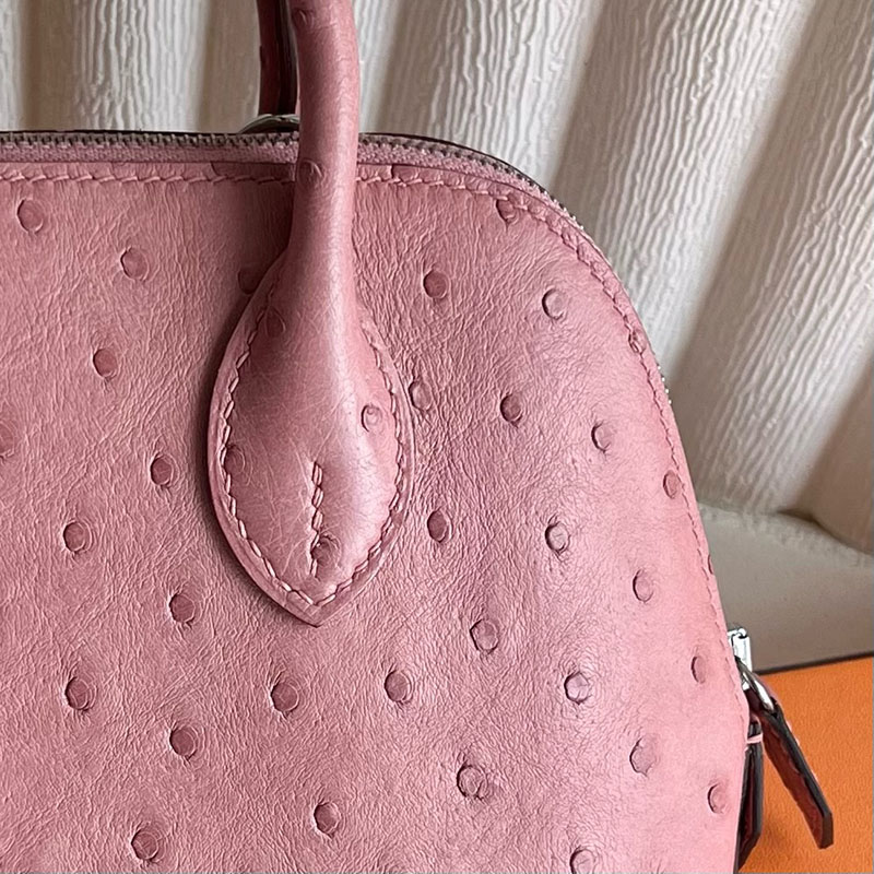 エルメス バッグ 人気 HERMES ボリード1923 20 ミニ パールグレー オーストリッチ シルバー金具 2521250 ボリード1923 コーデ - 画像 (10)
