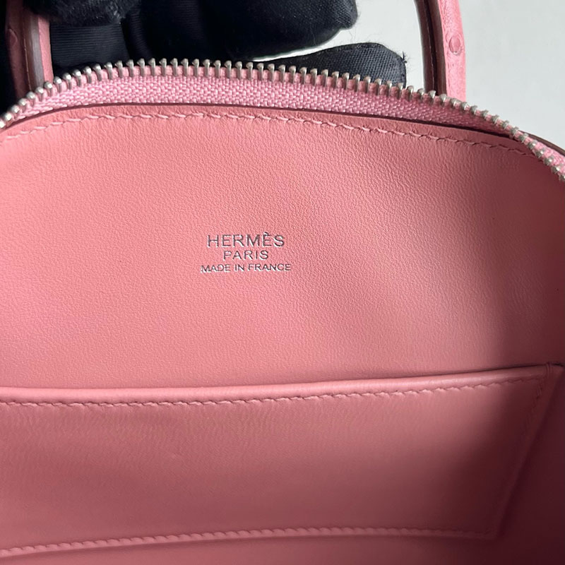 エルメス バッグ 人気 HERMES ボリード1923 20 ミニ パールグレー オーストリッチ シルバー金具 2521250 ボリード1923 コーデ - 画像 (5)