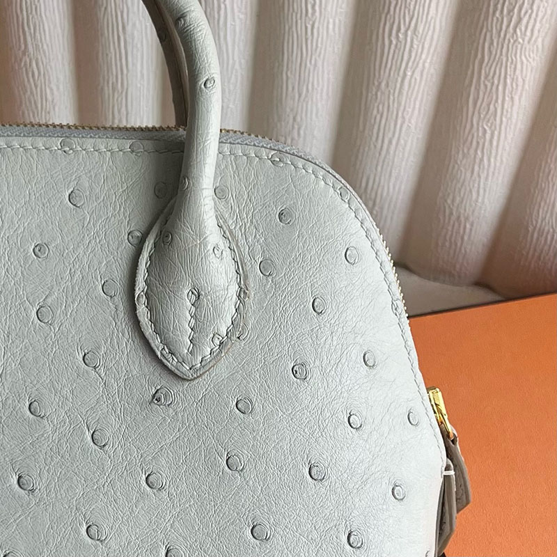 エルメス バッグ 人気 HERMES ボリード1923 20 ミニ パールグレー オーストリッチ ゴールド金具 2521251 ボリード1923 コーデ - 画像 (11)