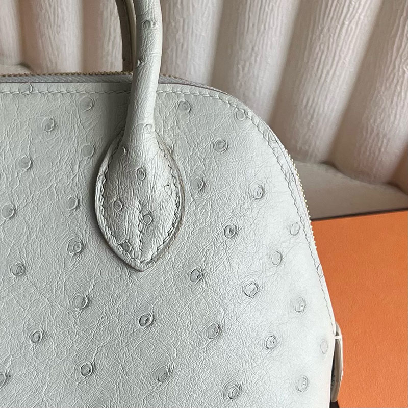エルメス バッグ 人気 HERMES ボリード1923 20 ミニ パールグレー オーストリッチ ゴールド金具 2521251 ボリード1923 コーデ - 画像 (7)