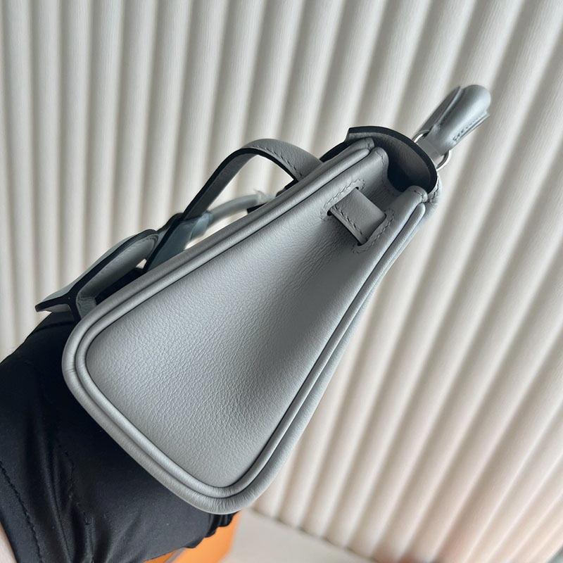 並行輸入品 HERMES ケリードール パーソナル ブルーグラシエ/ブルーブリュム スイフト シルバー金具 2521313 エルメス ケリードール 定価 - 画像 (7)