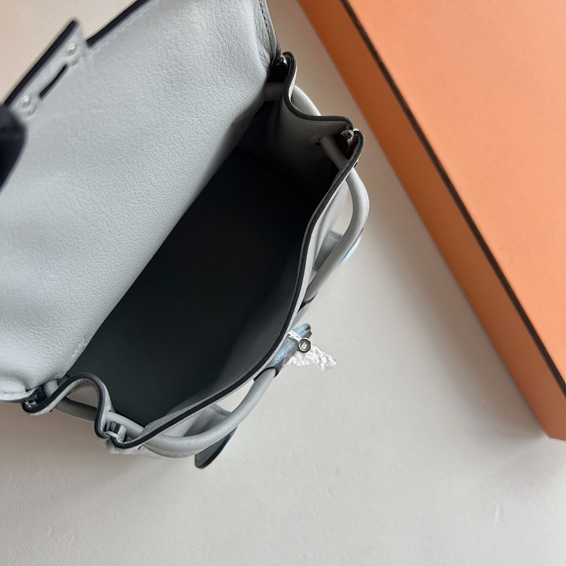 並行輸入品 HERMES ケリードール パーソナル ブルーグラシエ/ブルーブリュム スイフト シルバー金具 2521313 エルメス ケリードール 定価 - 画像 (4)