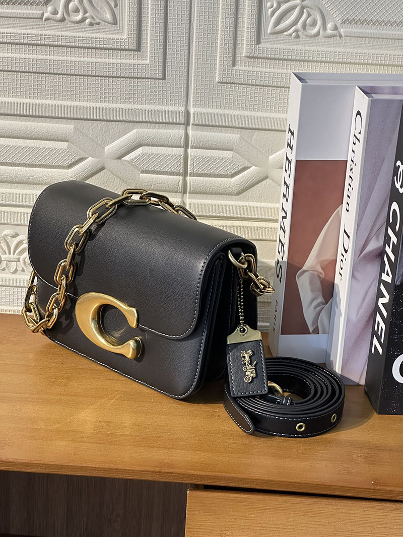 COACH CM557 B4/BK アイドル バッグ ブラス/ブラック 超N品 コーチ ショルダーバッグ 斜めがけ人気 - 画像 (6)