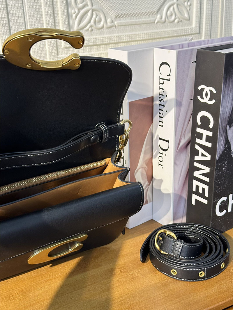 COACH CM557 B4/BK アイドル バッグ ブラス/ブラック 超N品 コーチ ショルダーバッグ 斜めがけ人気 - 画像 (2)