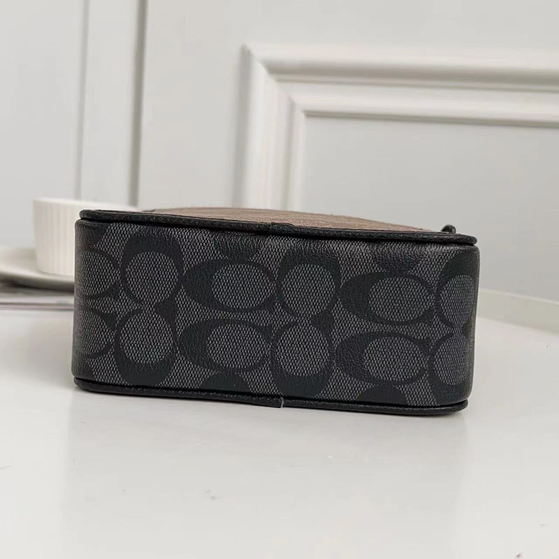 COACH CC090 QBTUP サリバン クロスボディ ブロックド シグネチャー キャンバス カーキ/チャコール 超N品 コーチ バッグ メンズ ショルダー - 画像 (4)