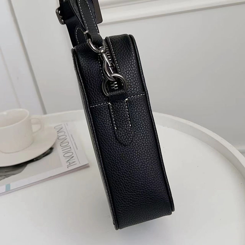 COACH CC090 QBMI5 サリバン クロスボディ ブロックド シグネチャー キャンバス チャコール/ブラック 超N品 コーチ バッグ メンズ ショルダー - 画像 (6)