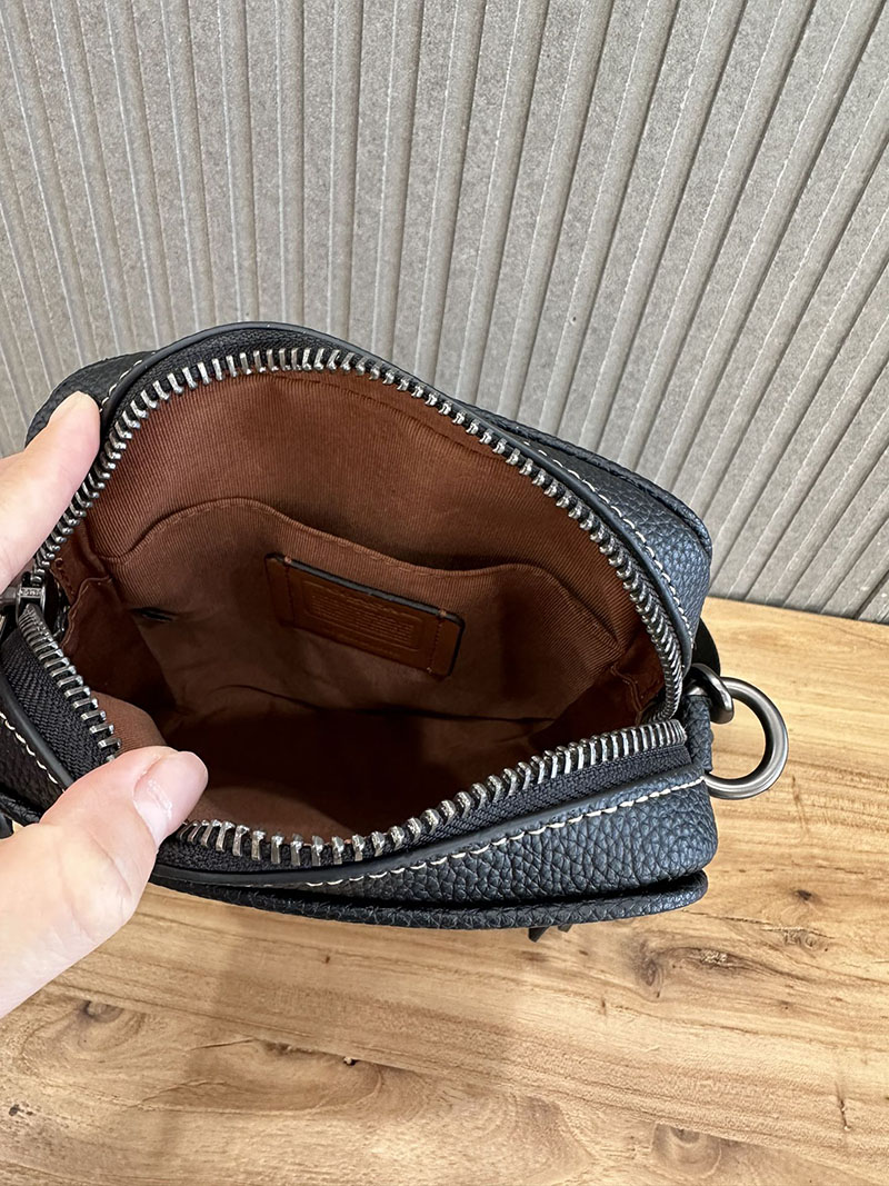 COACH CC090 QBTUP サリバン クロスボディ ブロックド シグネチャー キャンバス カーキ/チャコール 超N品 コーチ バッグ メンズ ショルダー - 画像 (3)
