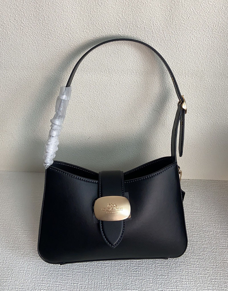 COACH CP004 IMBLK エライザ ショルダー バッグ ゴールド×ブラック 超N品 レディース コーチ バッグ 斜めがけ 人気 - 画像 (9)
