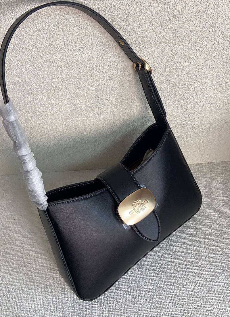 COACH CP004 IMBLK エライザ ショルダー バッグ ゴールド×ブラック 超N品 レディース コーチ バッグ 斜めがけ 人気 - 画像 (7)