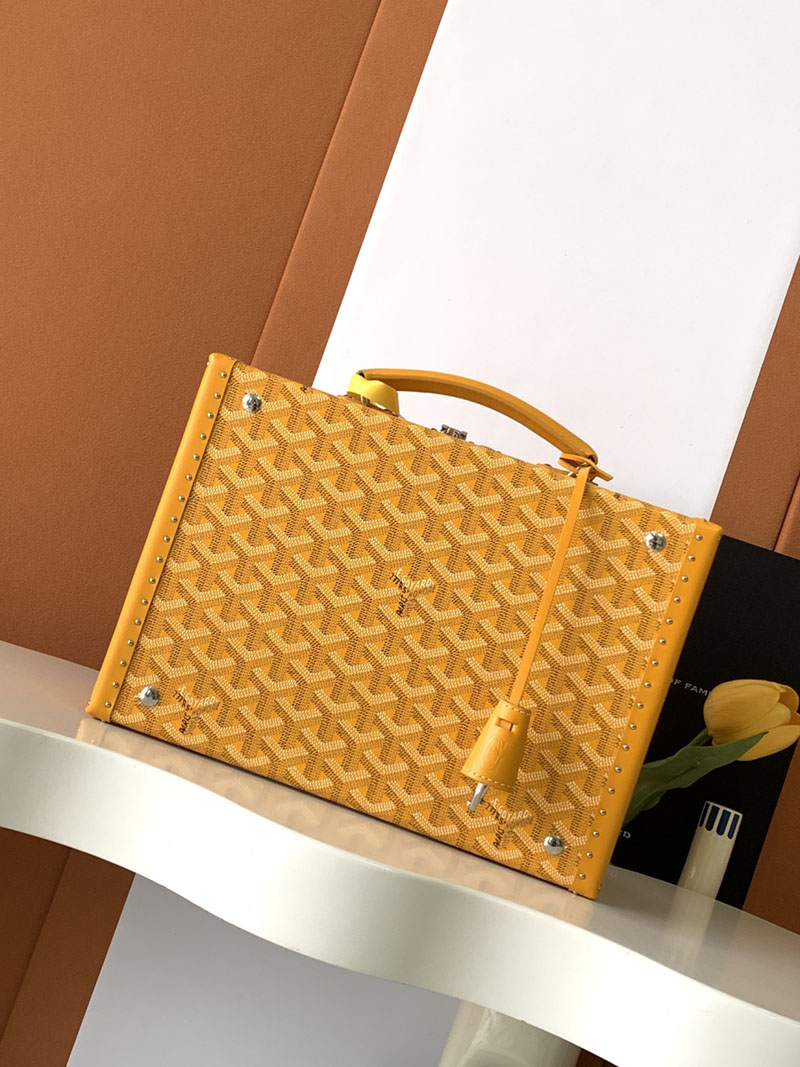 GOYARD ゴヤール ジュー・ウォッチトランク 8本用 JOUXMMT08TY08TY08P イエロー 超N品 ゴヤール 時計ケース 定価 - 画像 (9)