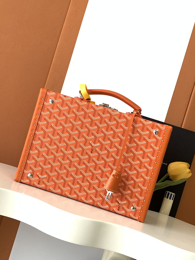 GOYARD ゴヤール ジュー・ウォッチトランク 8本用 JOUXMMT08TY07TY07P オレンジ 超N品 ゴヤール 時計ケース 定価 - 画像 (7)