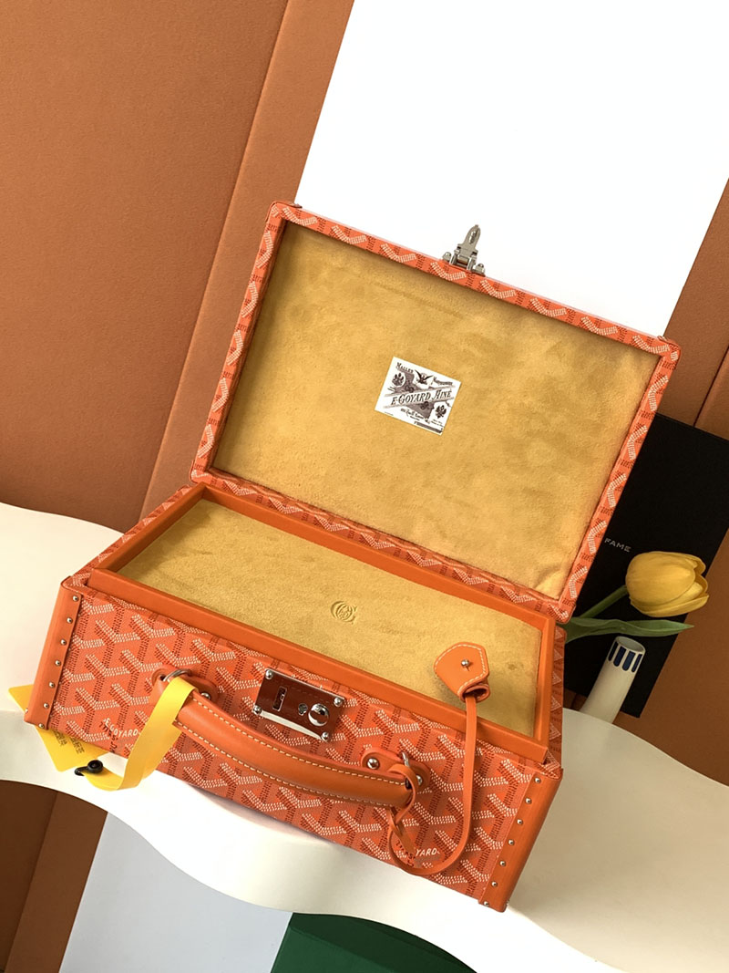 GOYARD ゴヤール ジュー・ウォッチトランク 8本用 JOUXMMT08TY07TY07P オレンジ 超N品 ゴヤール 時計ケース 定価 - 画像 (3)