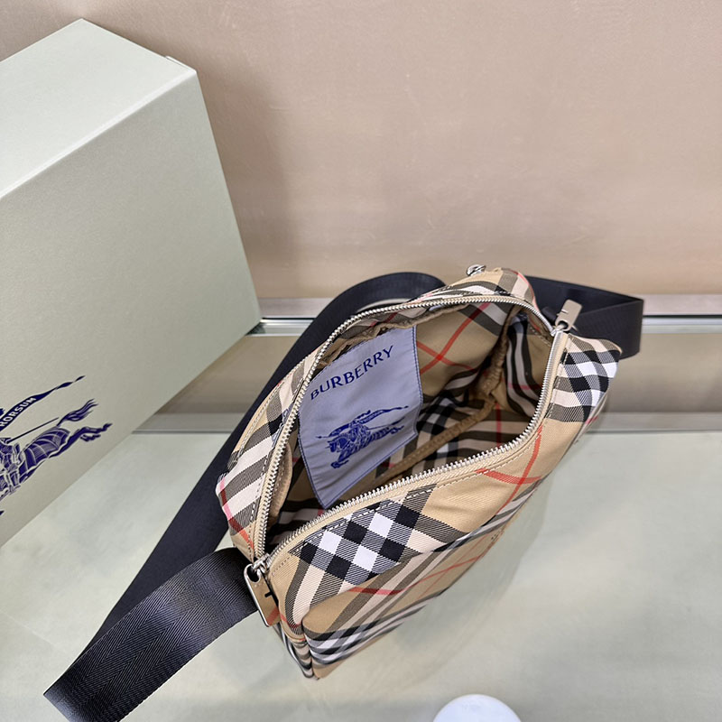 Burberry バーバリー チェック クロスボディバッグ 80913201 サンド 超N品 斜 めがけ バッグ クロス ボディ バッグ メンズ - 画像 (6)