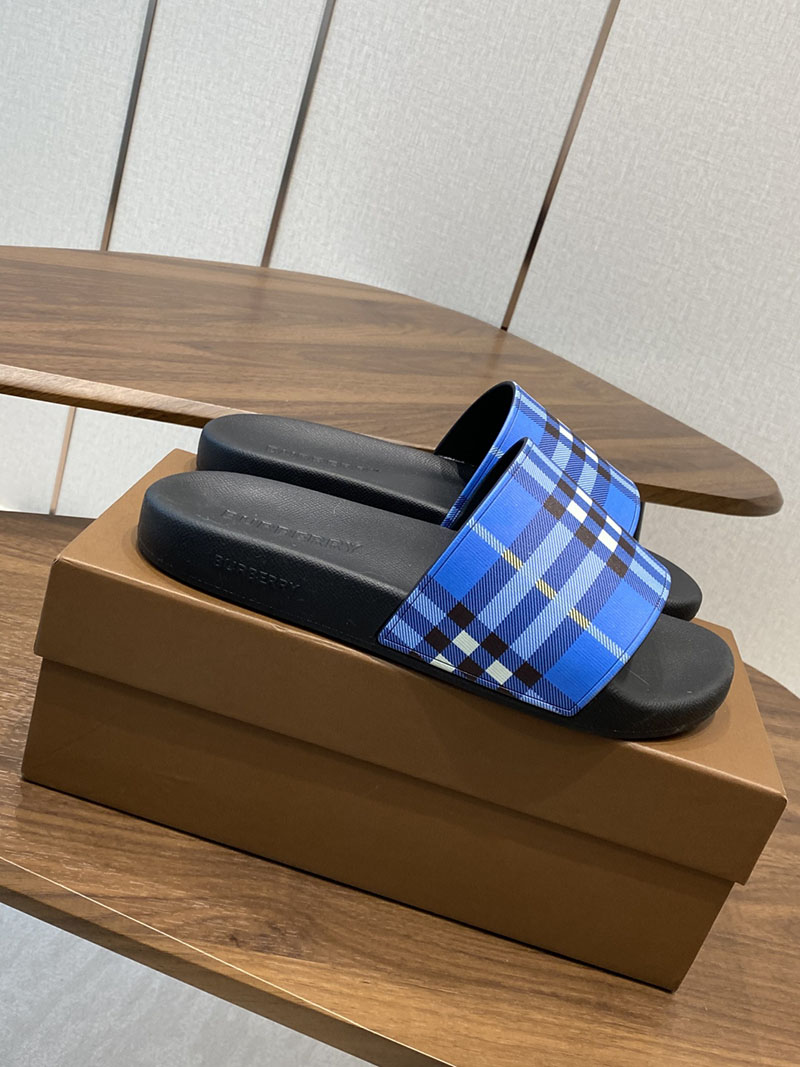 最高級バーバリースーパーコピー バーバリーサンダルコピー チェック スライド 81127421 ヒヤシンス N品 バーバリー サンダル メンズ - 画像 (9)