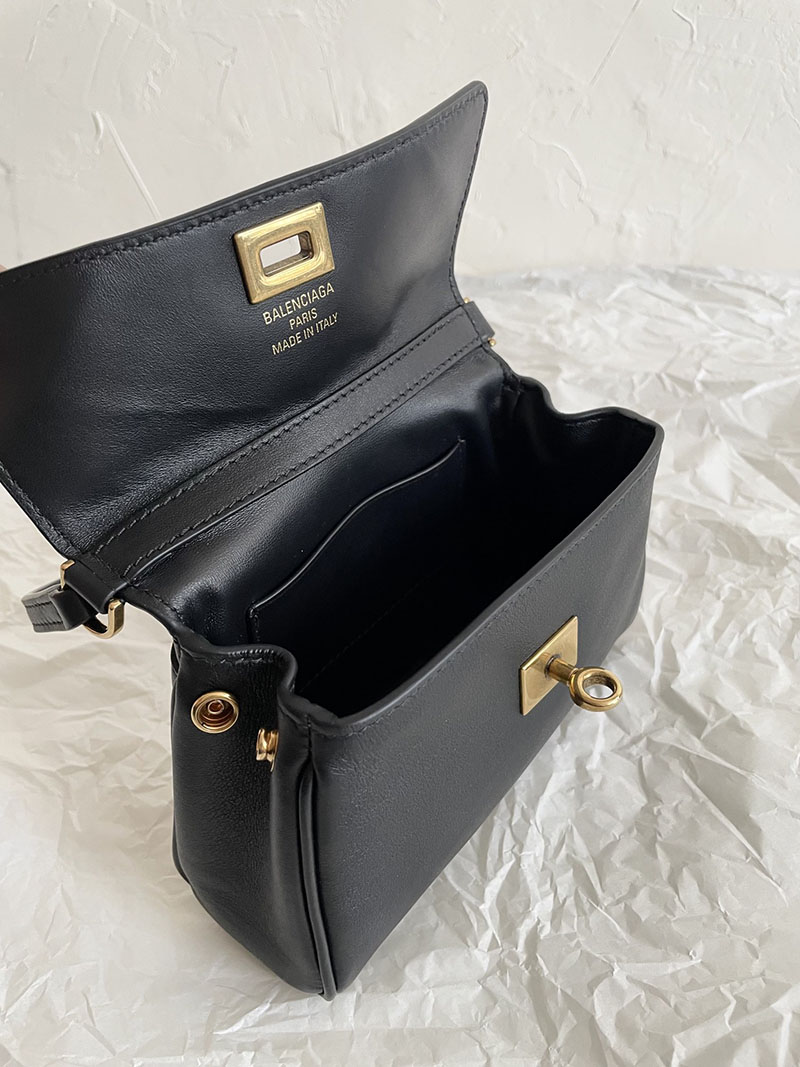 バレンシアガ アウトレット BALENCIAGA Rodeo ナノ バッグ チェーン付き 8194292ABKX1000 ブラック カーフスキン バレンシアガ バッグ アウトレット - 画像 (3)
