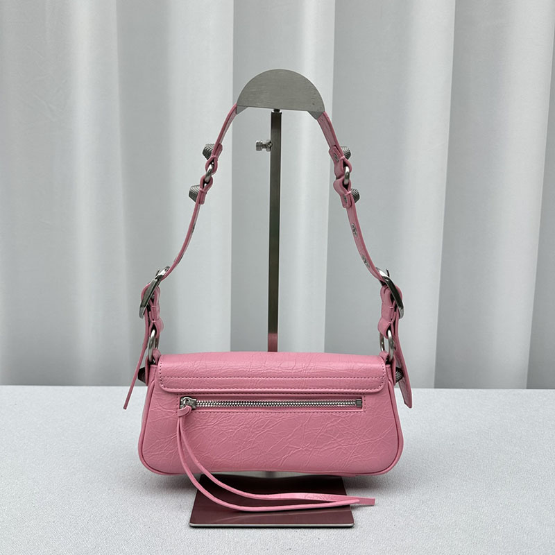 バレンシアガ アウトレット BALENCIAGA Le Cagole スリングバッグ スモール 7716402AA6T5826 ピンク ラムスキン バレンシアガ バッグ アウトレット - 画像 (8)