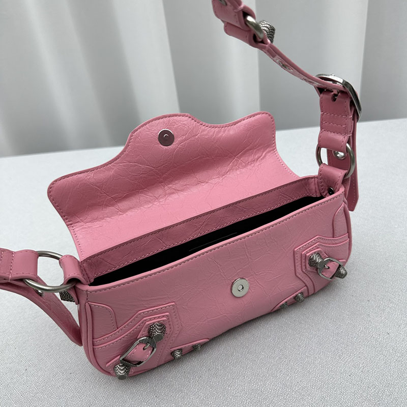 バレンシアガ アウトレット BALENCIAGA Le Cagole スリングバッグ スモール 7716402AA6T5826 ピンク ラムスキン バレンシアガ バッグ アウトレット - 画像 (5)