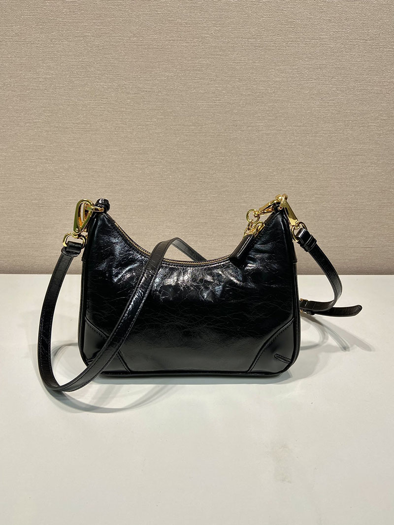 プラダ アウトレット PRADA Re-Edition ナプラックパテントレザー ミニバッグ 1BC204_2DNT_F0002_V_QOM H品 プラダレディースバッグ - 画像 (6)