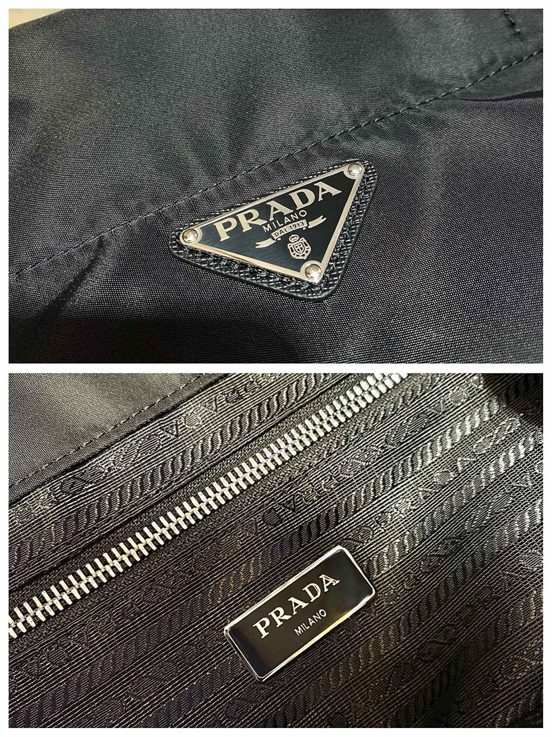 プラダ アウトレット PRADA Re Nylon トートバッグ ナイロン 1BG107_RV44_F0002 ブラック H品 プラダ トートバッグ ナイロン a4 - 画像 (2)