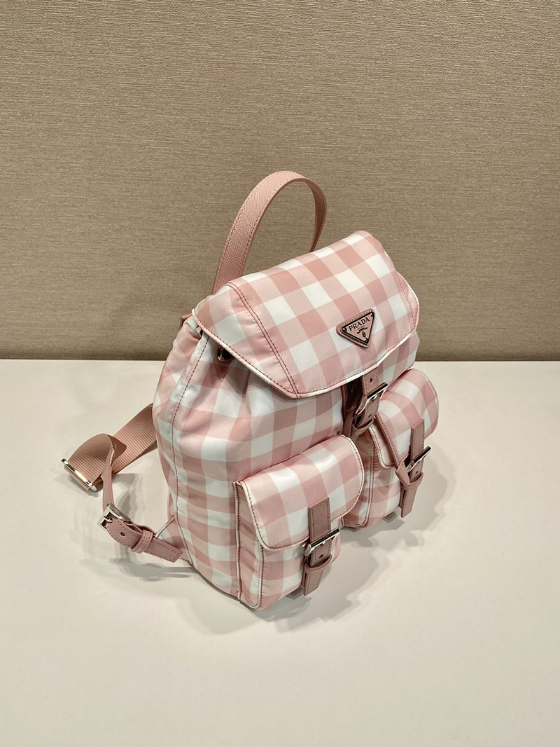 プラダ アウトレット PRADA Re-Edition 1978 Re-Nylon スモール バックパック 1BZ677 ピンクベージュ H品 プラダ バックパック アウトレット - 画像 (9)