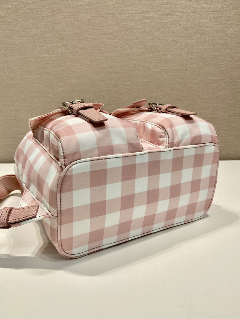 プラダ アウトレット PRADA Re-Edition 1978 Re-Nylon スモール バックパック 1BZ677 ピンクベージュ H品 プラダ バックパック アウトレット - 画像 (5)