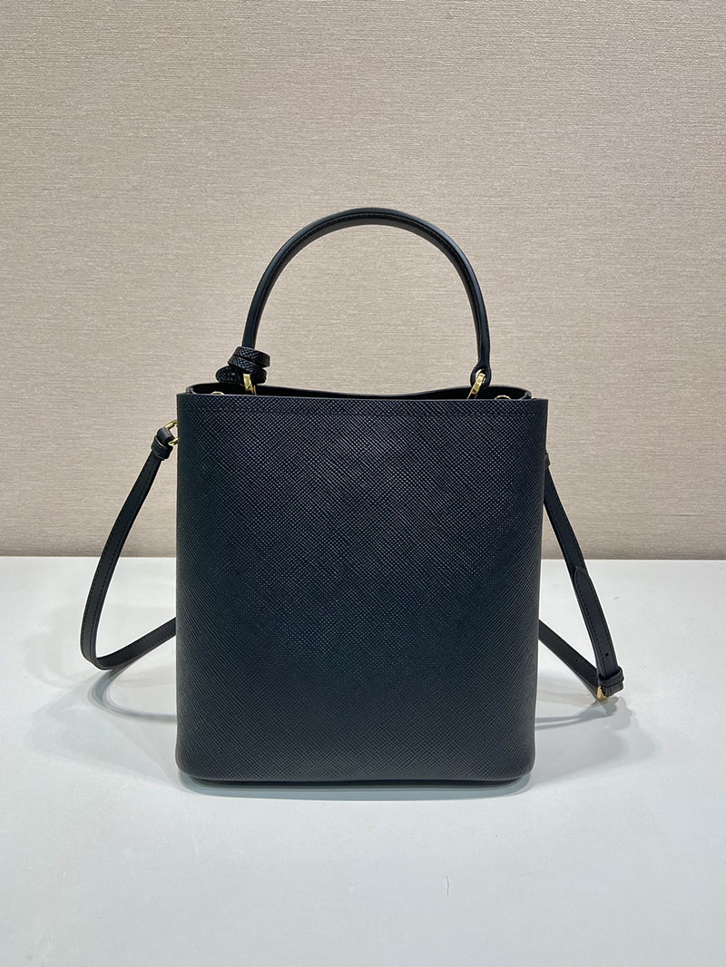 プラダ アウトレット PRADA パニエ サフィアーノレザー ミニバッグ 1BA217_2ERX_F0002_V_OOD ブラック H品 プラダ ショルダーバッグ 人気 - 画像 (7)