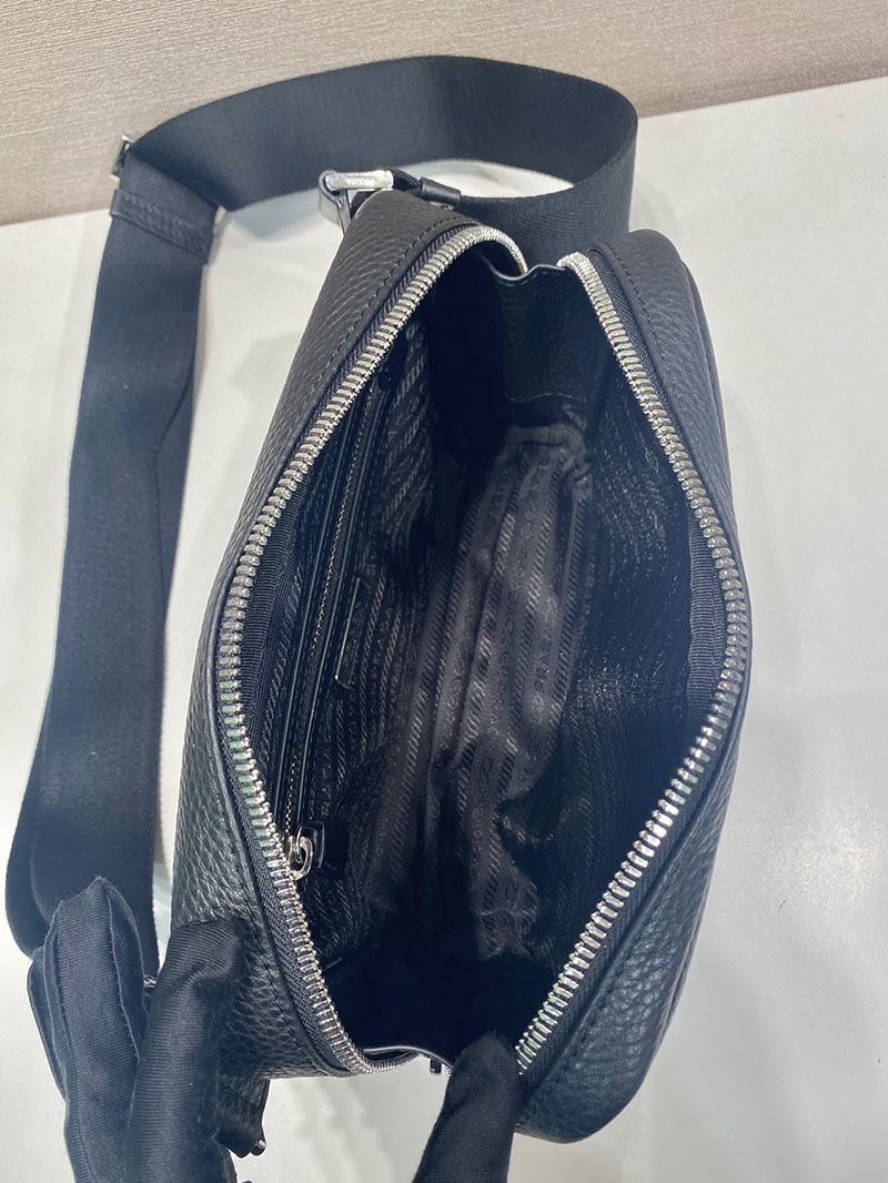 プラダ アウトレット PRADA トリック付 ヴィッテロダイノレザー ショルダーバッグ 2VH181_2BBE_F0002_V_OO5 ブラック H品 プラダ ショルダーバッグ メンズ - 画像 (3)
