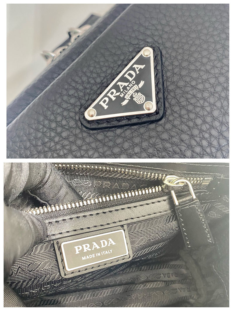 プラダ アウトレット PRADA トリック付 ヴィッテロダイノレザー ショルダーバッグ 2VH181_2BBE_F0002_V_OO5 ブラック H品 プラダ ショルダーバッグ メンズ - 画像 (2)
