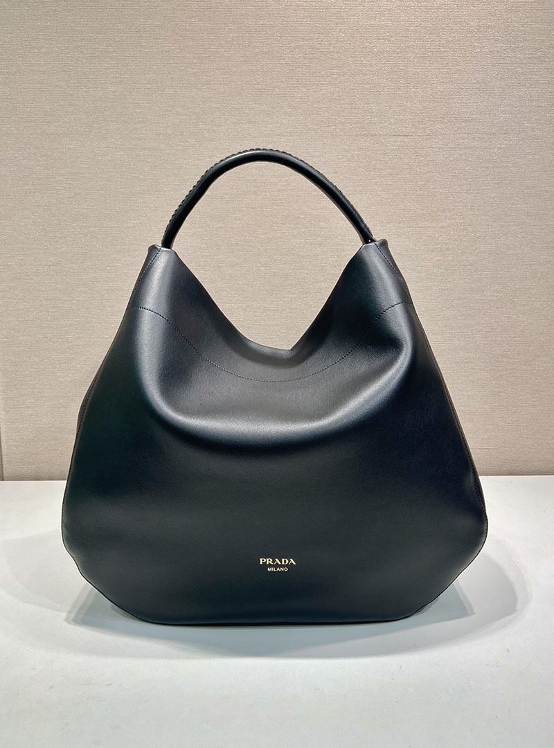 プラダ アウトレット PRADA ラージ レザー ショルダーバッグ 1BC219_2CYS_F0002_V_OOO ブラック H品 プラダ ショルダーバッグ レザー - 画像 (9)