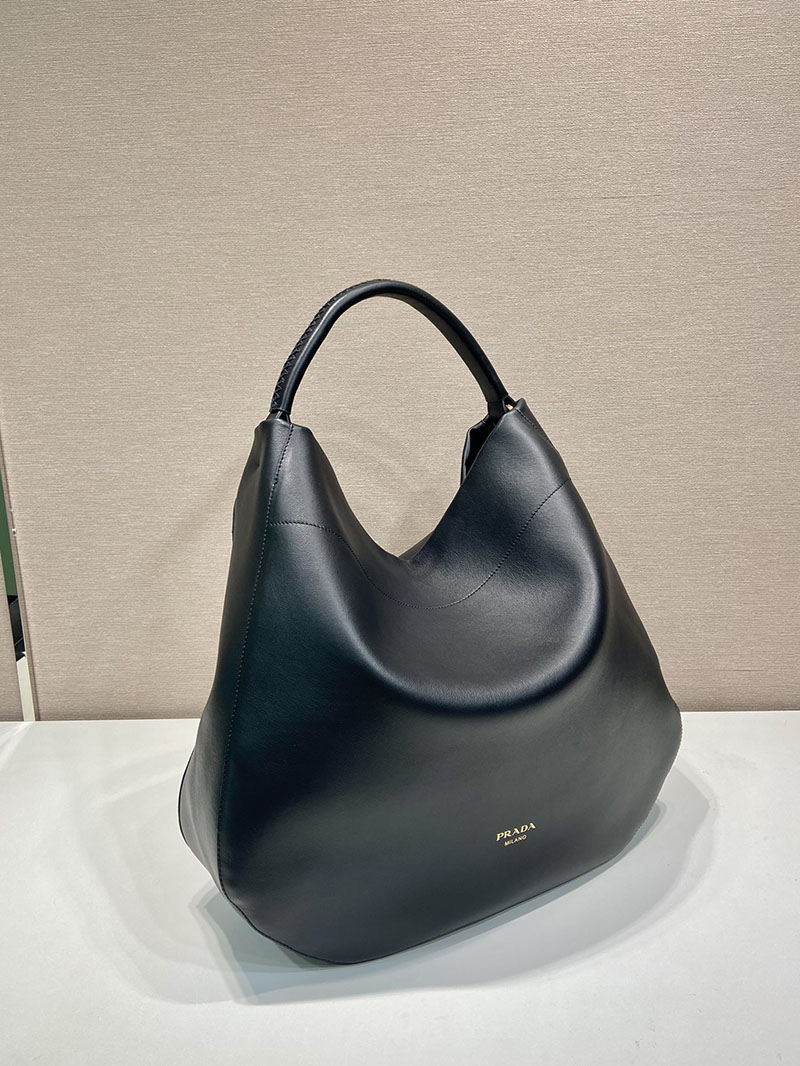 プラダ アウトレット PRADA ラージ レザー ショルダーバッグ 1BC219_2CYS_F0002_V_OOO ブラック H品 プラダ ショルダーバッグ レザー - 画像 (8)