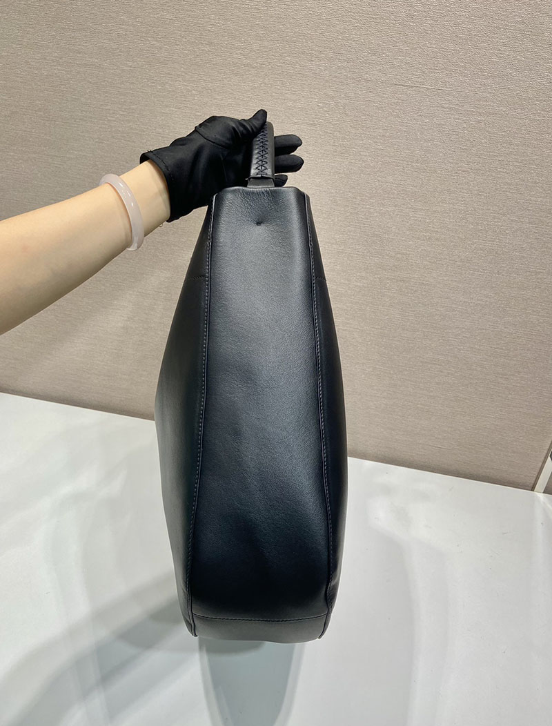 プラダ アウトレット PRADA ラージ レザー ショルダーバッグ 1BC219_2CYS_F0002_V_OOO ブラック H品 プラダ ショルダーバッグ レザー - 画像 (6)