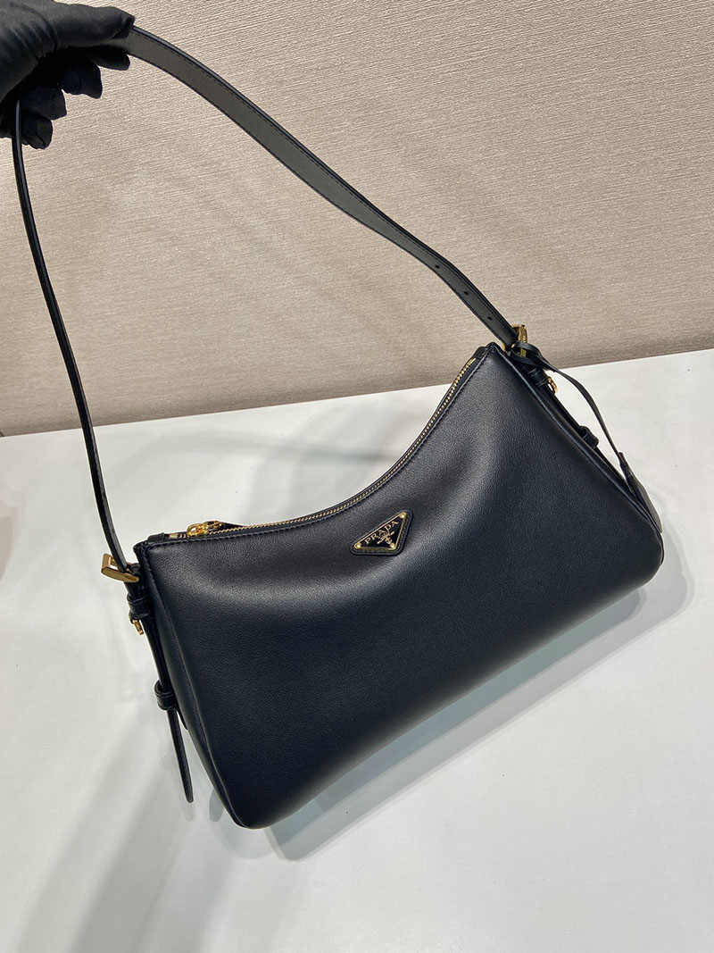 プラダ アウトレット PRADA エメ ミディアム レザー ショルダーバッグ 1BC229_2CYS_F0002_V_LVM ブラック H品 プラダ ショルダーバッグ 革 - 画像 (8)