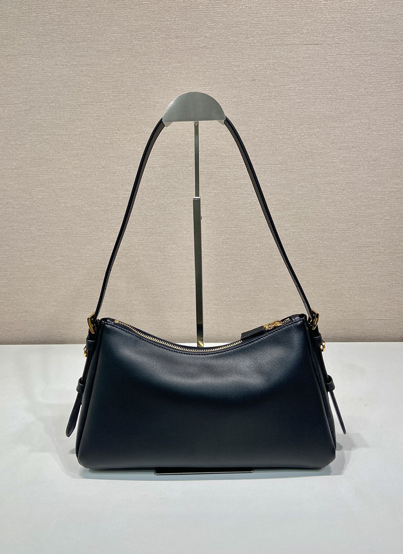 プラダ アウトレット PRADA エメ ミディアム レザー ショルダーバッグ 1BC229_2CYS_F0002_V_LVM ブラック H品 プラダ ショルダーバッグ 革 - 画像 (7)