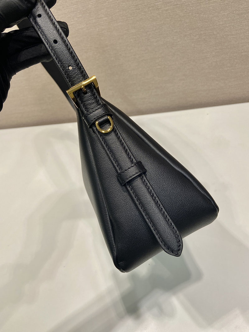 プラダ アウトレット PRADA エメ ミディアム レザー ショルダーバッグ 1BC229_2CYS_F0002_V_LVM ブラック H品 プラダ ショルダーバッグ 革 - 画像 (6)