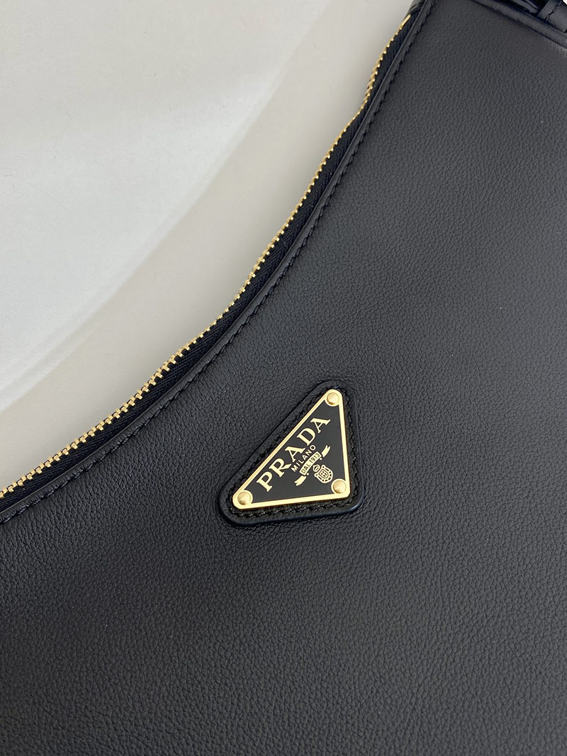 プラダ アウトレット PRADA エメ ミディアム レザー ショルダーバッグ 1BC229_2CYS_F0002_V_LVM ブラック H品 プラダ ショルダーバッグ 革 - 画像 (4)