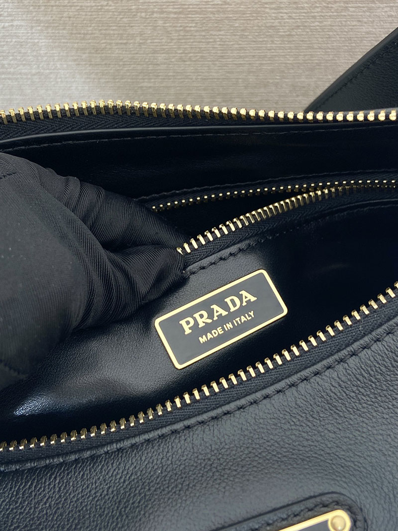 プラダ アウトレット PRADA エメ ミディアム レザー ショルダーバッグ 1BC229_2CYS_F0002_V_LVM ブラック H品 プラダ ショルダーバッグ 革 - 画像 (2)