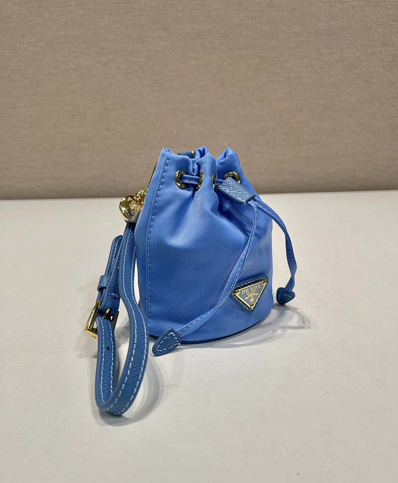 プラダ アウトレット PRADA ミニアイコン Re-Nylon バッグチャーム 1TT202_2DMK_F03FQ ブルー H品 プラダ キーホルダー アウトレット - 画像 (8)