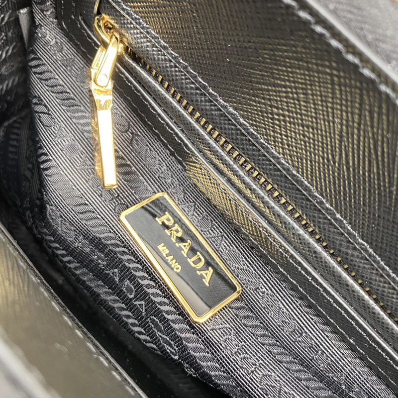 プラダ アウトレット PRADA ガレリア サフィアーノレザー ミニバッグ 1BA906_NZV_F0002_V_EOM ブラック H品 プラダ キャンバストート 新作 - 画像 (2)