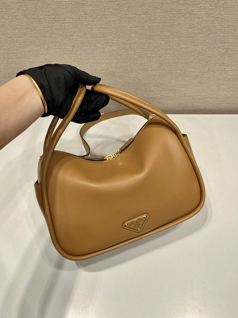 プラダ アウトレット PRADA ダーリン ソフトグレインレザー ハンドバッグ 1BA451_2CYS_F03BH_V_OVO キャメル H品 プラダ アウトレット バッグ 新作 - 画像 (7)