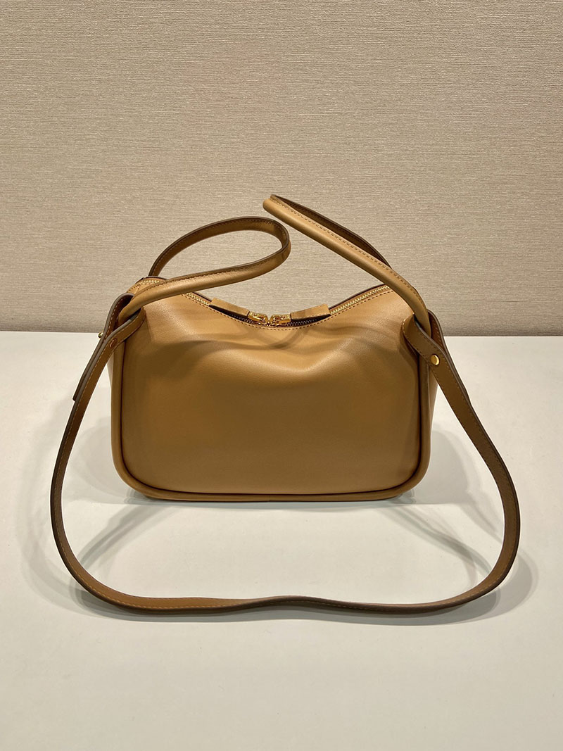 プラダ アウトレット PRADA ダーリン ソフトグレインレザー ハンドバッグ 1BA451_2CYS_F03BH_V_OVO キャメル H品 プラダ アウトレット バッグ 新作 - 画像 (6)
