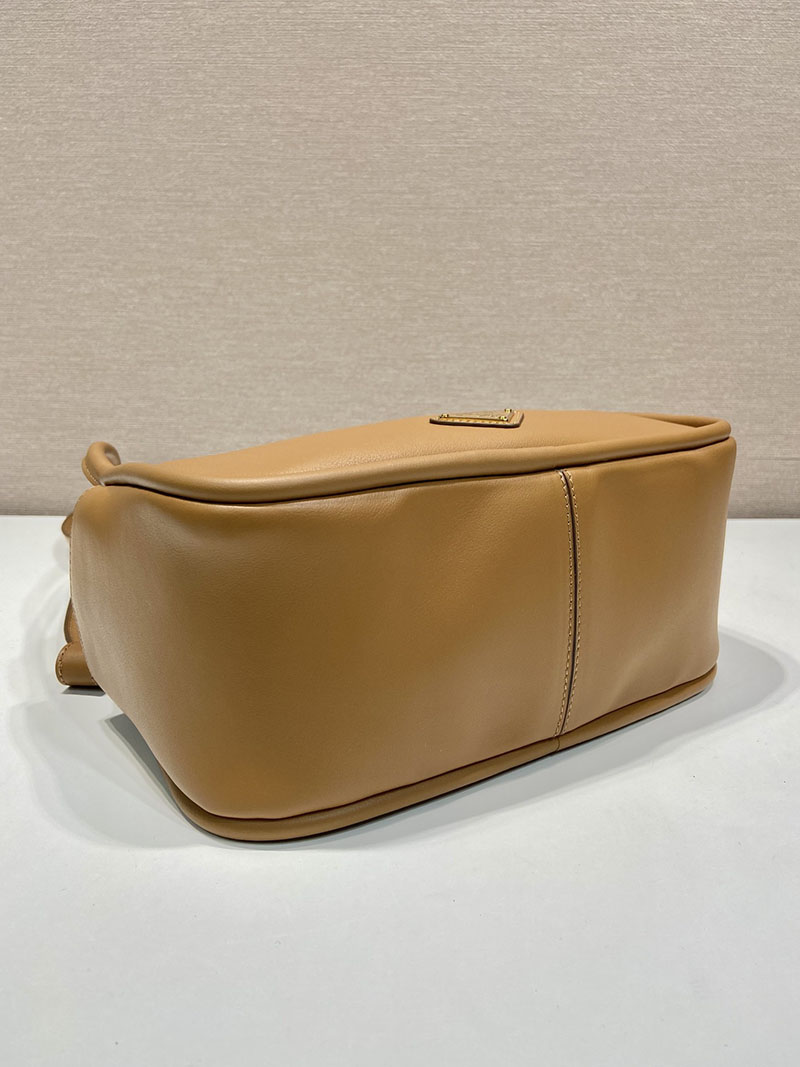 プラダ アウトレット PRADA ダーリン ソフトグレインレザー ハンドバッグ 1BA451_2CYS_F03BH_V_OVO キャメル H品 プラダ アウトレット バッグ 新作 - 画像 (4)