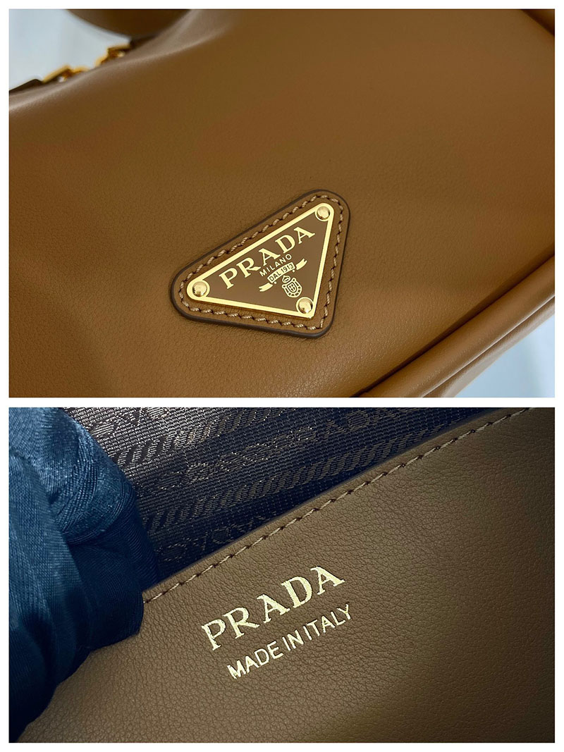 プラダ アウトレット PRADA ダーリン ソフトグレインレザー ハンドバッグ 1BA451_2CYS_F03BH_V_OVO キャメル H品 プラダ アウトレット バッグ 新作 - 画像 (2)
