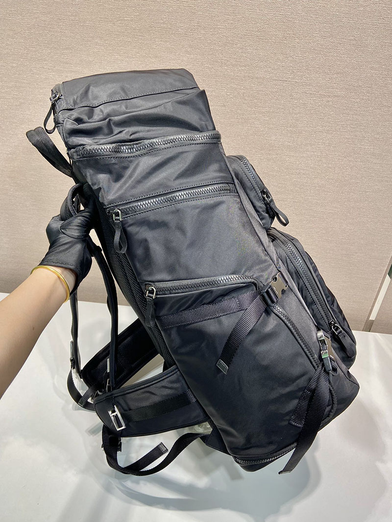 プラダ アウトレット PRADA テクニカルファブリック スキーブーツ バックパック 2VZ086_2DUH_F0002_V_OOO ブラック H品 ナイロン プラダ リュック メンズ - 画像 (6)